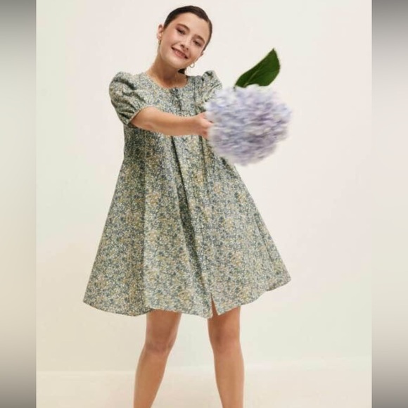 Oak Meadow mini puff dress size L - Picture 1 of 3